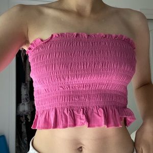 cutest pink tube top💗